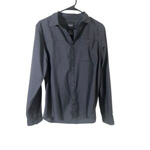 5.11 Tactical M Mens S Button Down Long Sleeve‎ Casual Shirt Blk Houndstooth